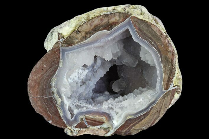 Crystal Filled Dugway Geode (Polished Half) #121703